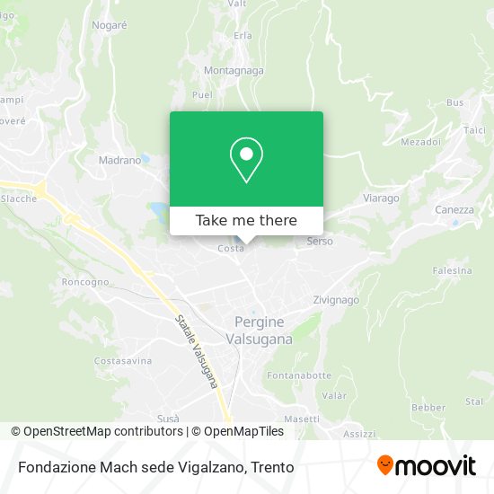 Fondazione Mach sede Vigalzano map