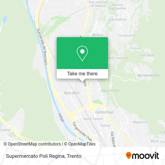 Supermercato Poli Regina map