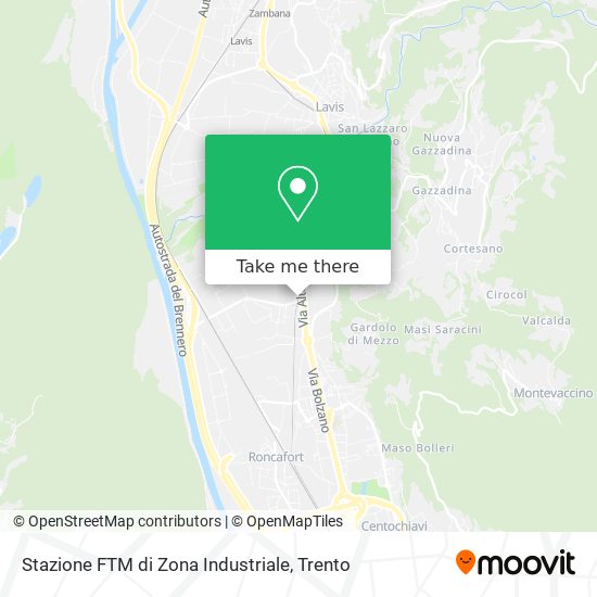 Stazione FTM di Zona Industriale map