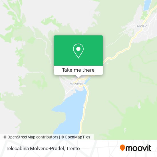 Telecabina Molveno-Pradel map