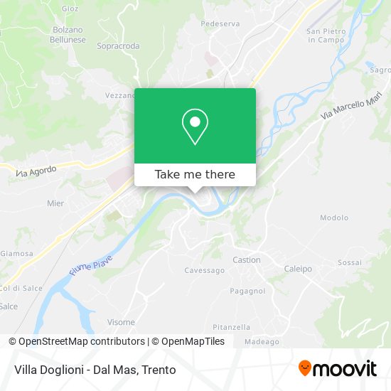 Villa Doglioni - Dal Mas map