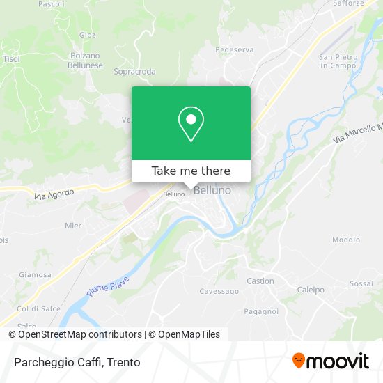 Parcheggio Caffi map