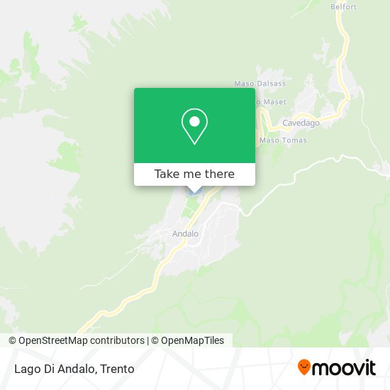 Lago Di Andalo map