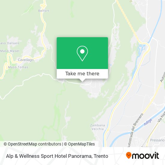 Alp & Wellness Sport Hotel Panorama map