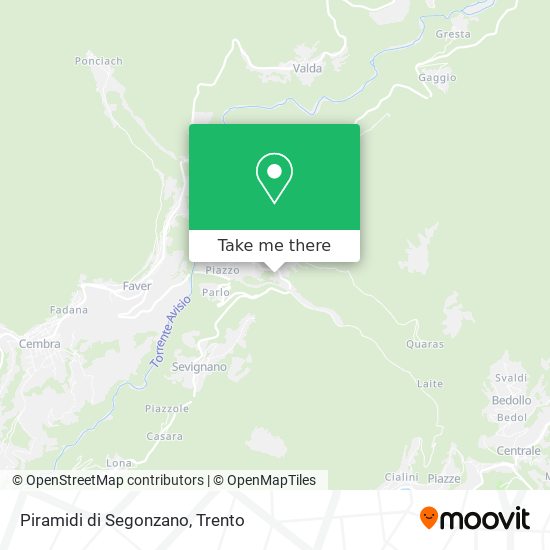 Piramidi di Segonzano map