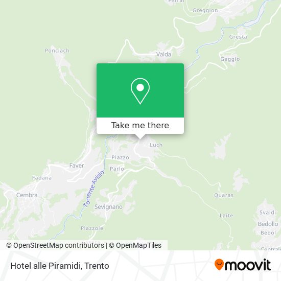 Hotel alle Piramidi map