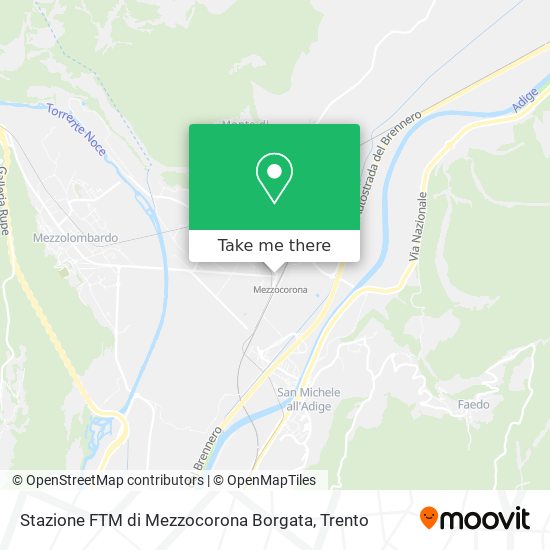 Stazione FTM di Mezzocorona Borgata map