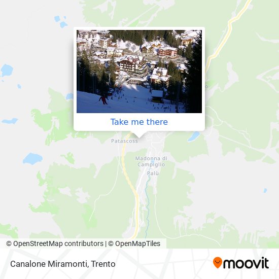 Canalone Miramonti map
