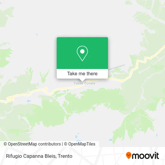 Capanna Bleis Mountain Refuge map