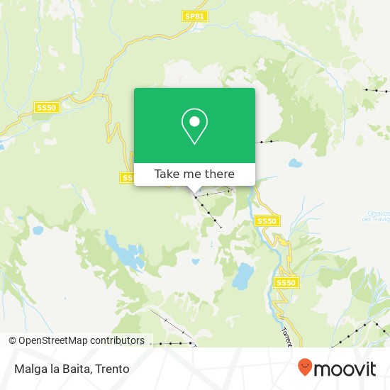 Malga la Baita map