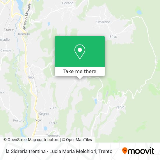 la Sidreria trentina - Lucia Maria Melchiori map