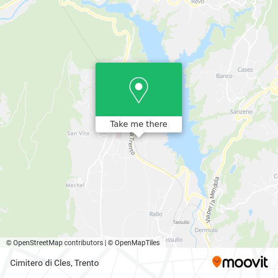Cimitero di Cles map