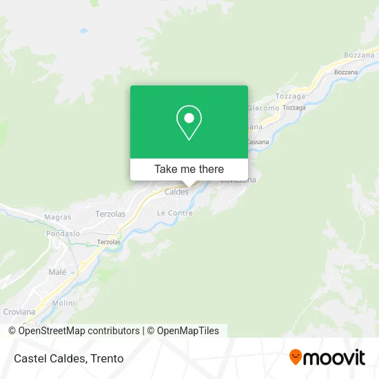 Castel Caldes map