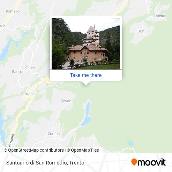 Santuario di San Romedio map