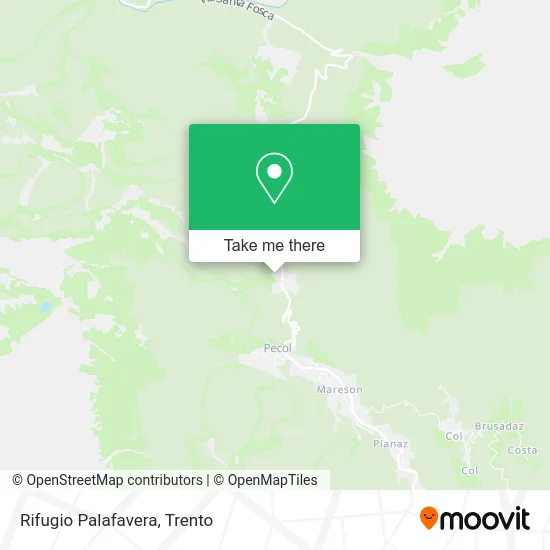 Palafavera Refuge map