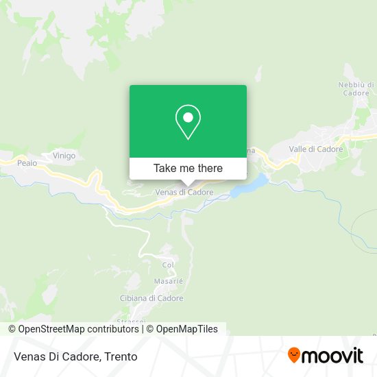 Venas Di Cadore map