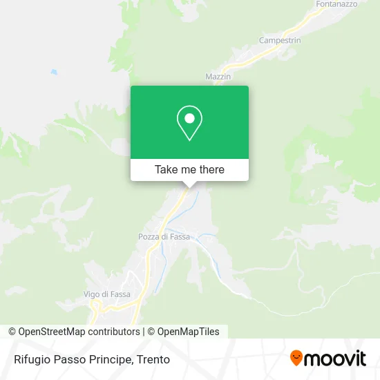 Rifugio Passo Principe map