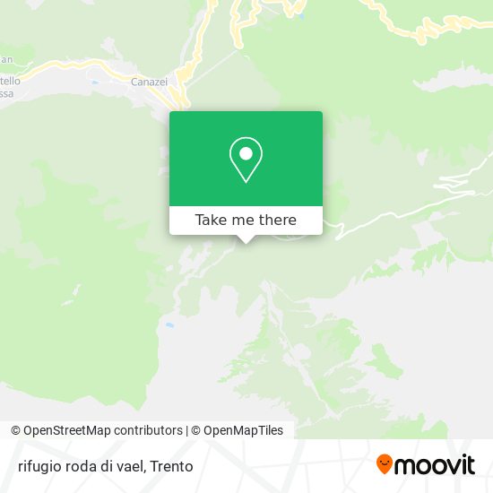 rifugio roda di vael map