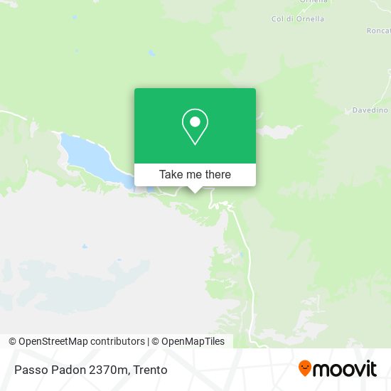 Passo Padon 2370m map