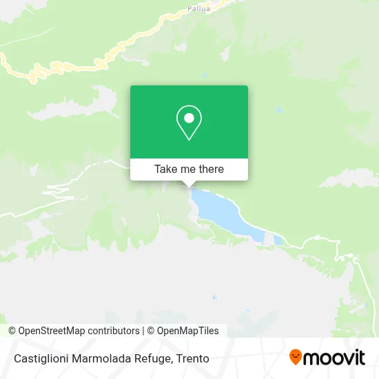 Castiglioni Marmolada Refuge map