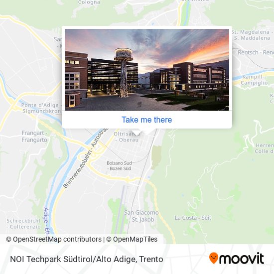 NOI Techpark Südtirol / Alto Adige map