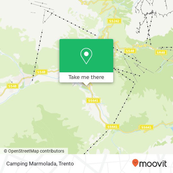 Camping Marmolada map