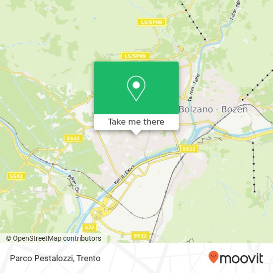 Parco Pestalozzi map