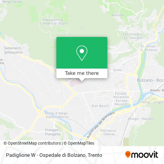 Padiglione W - Ospedale di Bolzano map