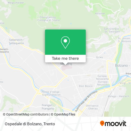 Ospedale di Bolzano map