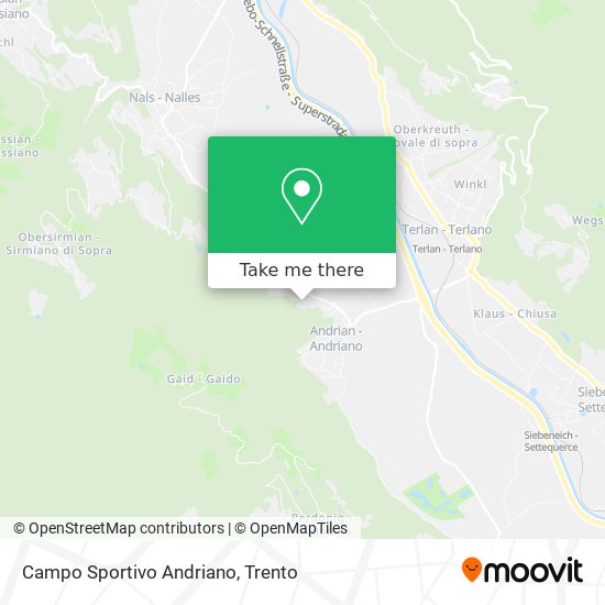 Campo Sportivo Andriano map