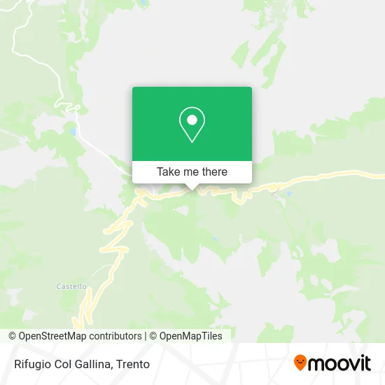 Col Gallina Refuge map