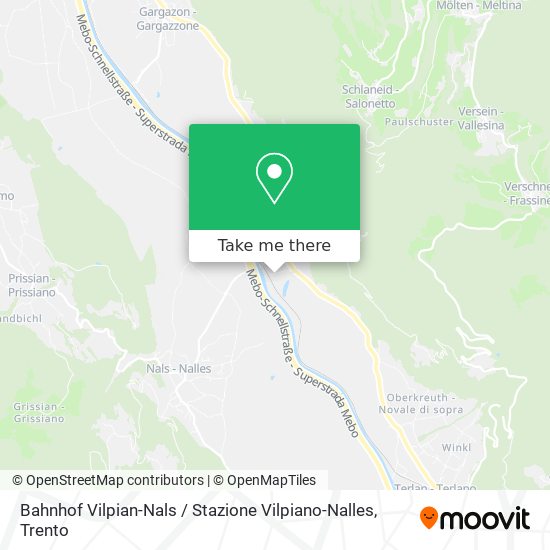Bahnhof Vilpian-Nals / Stazione Vilpiano-Nalles map