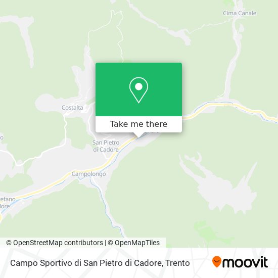 Campo Sportivo di San Pietro di Cadore map