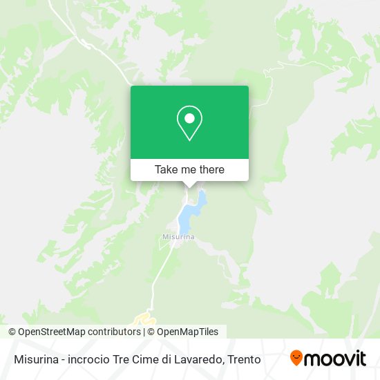 Misurina - incrocio Tre Cime di Lavaredo map