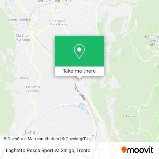 Laghetto Pesca Sportiva Sinigo map