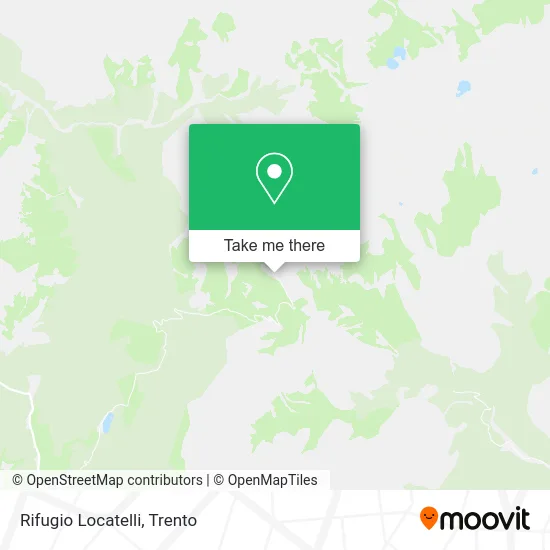 Locatelli Mountain Refuge map