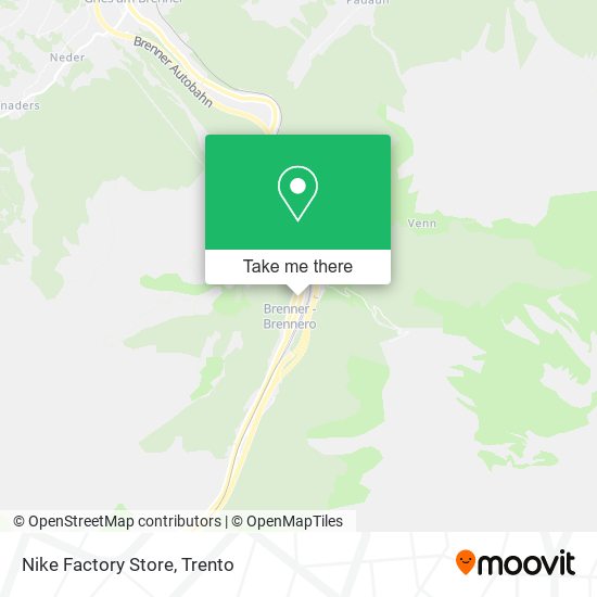 Nike Factory Store map