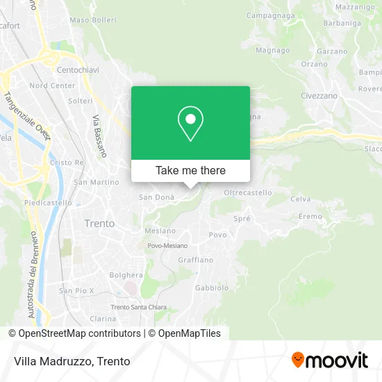 Villa Madruzzo map