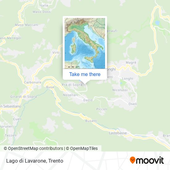 Lago di Lavarone map