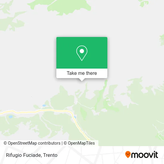 Fuciade Mountain Refuge map