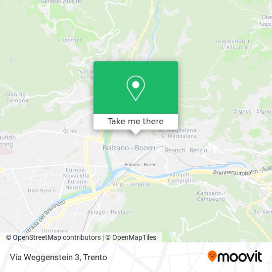 Via Weggenstein 3 map