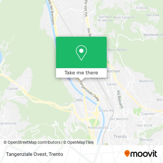 Tangenziale Ovest map