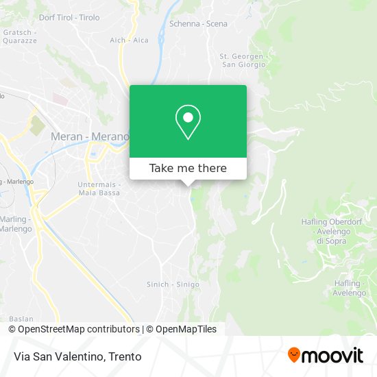 Via San Valentino map