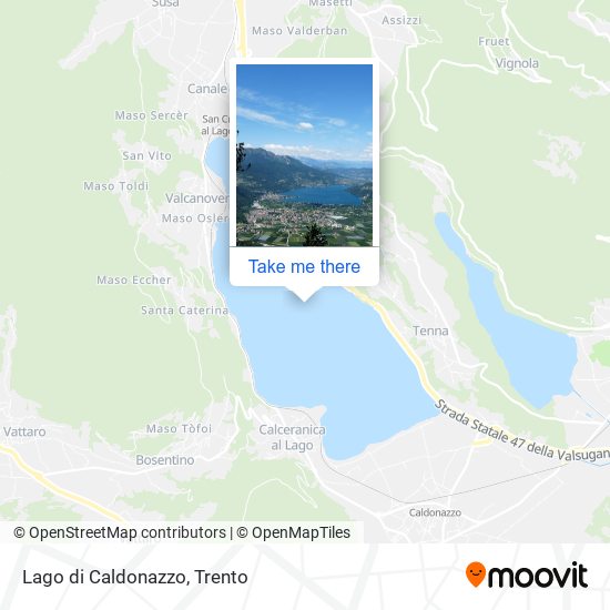 Lago di Caldonazzo map