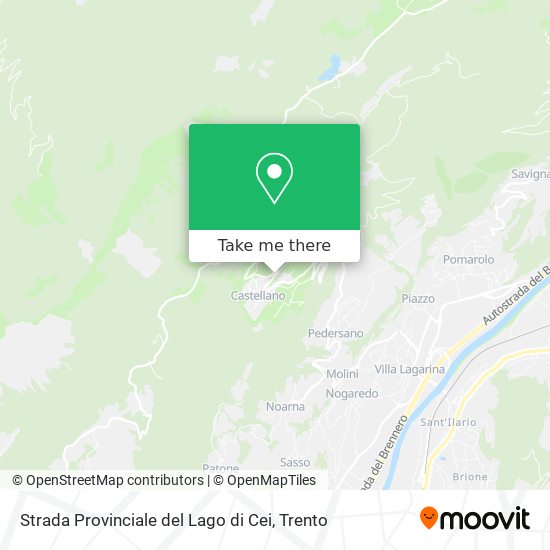 Strada Provinciale del Lago di Cei map