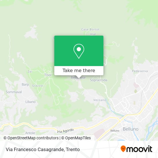 Via Francesco Casagrande map