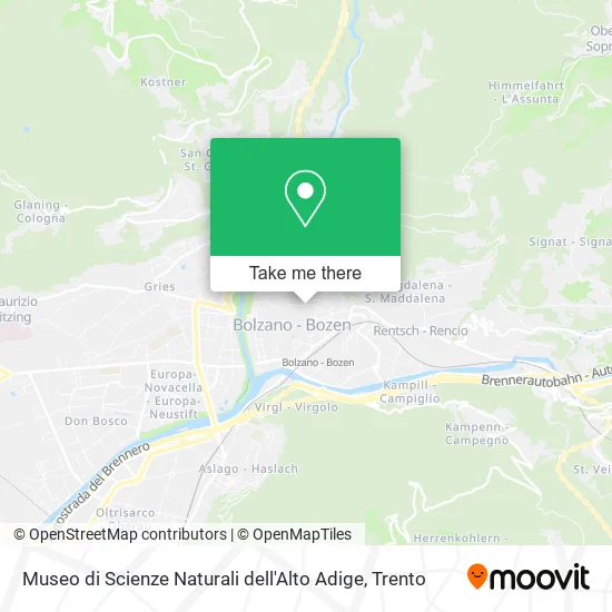 Museo di Scienze Naturali dell'Alto Adige map