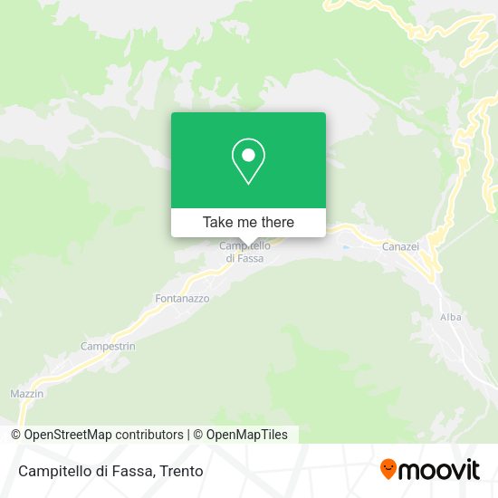 Campitello di Fassa map