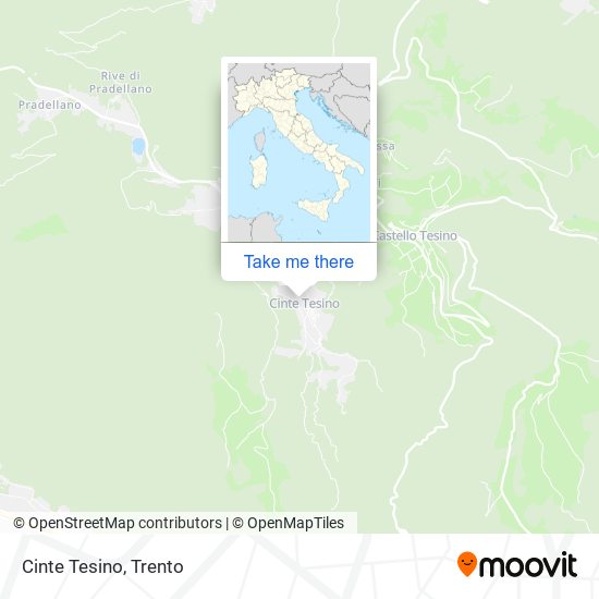 Cinte Tesino map