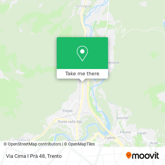 Via Cima I Prà 48 map